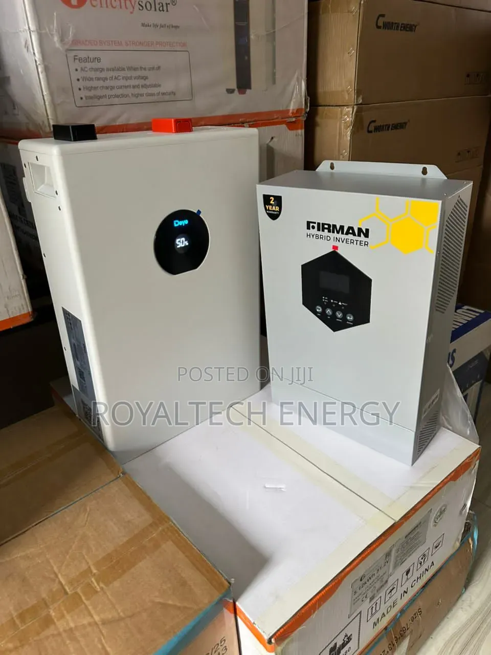 Deye 5kwh 48v Lithium Battery With Firman 5kva Inverter