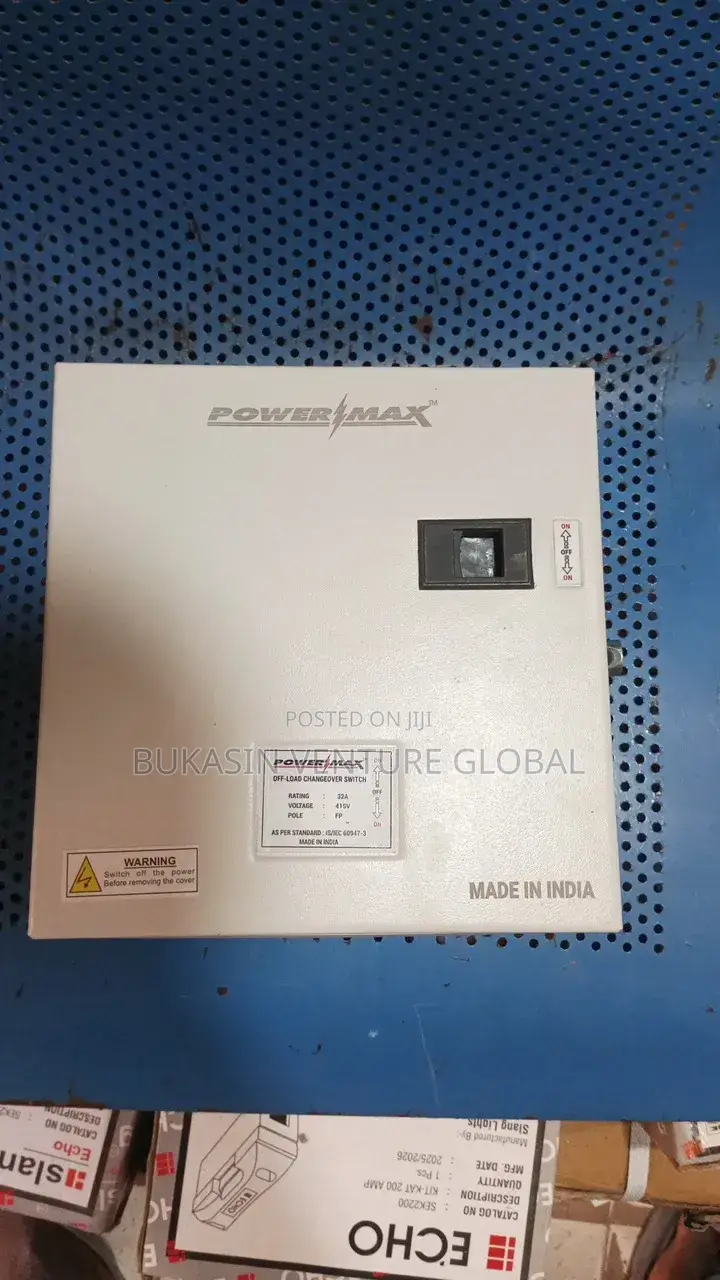 32amps Changeover Power Max Available in Any Size