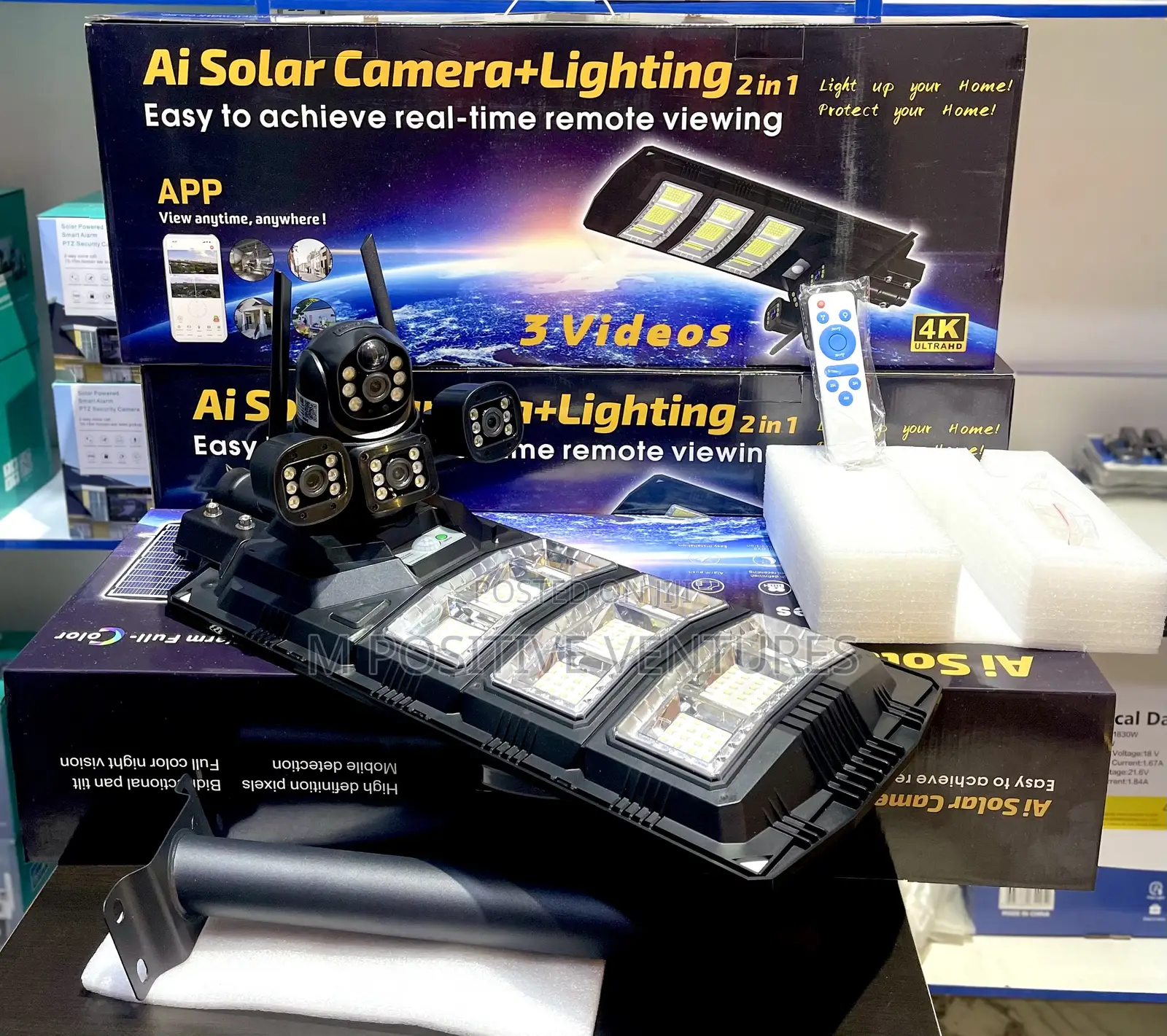 Ai Solar Camera With Street Light 2-in-1