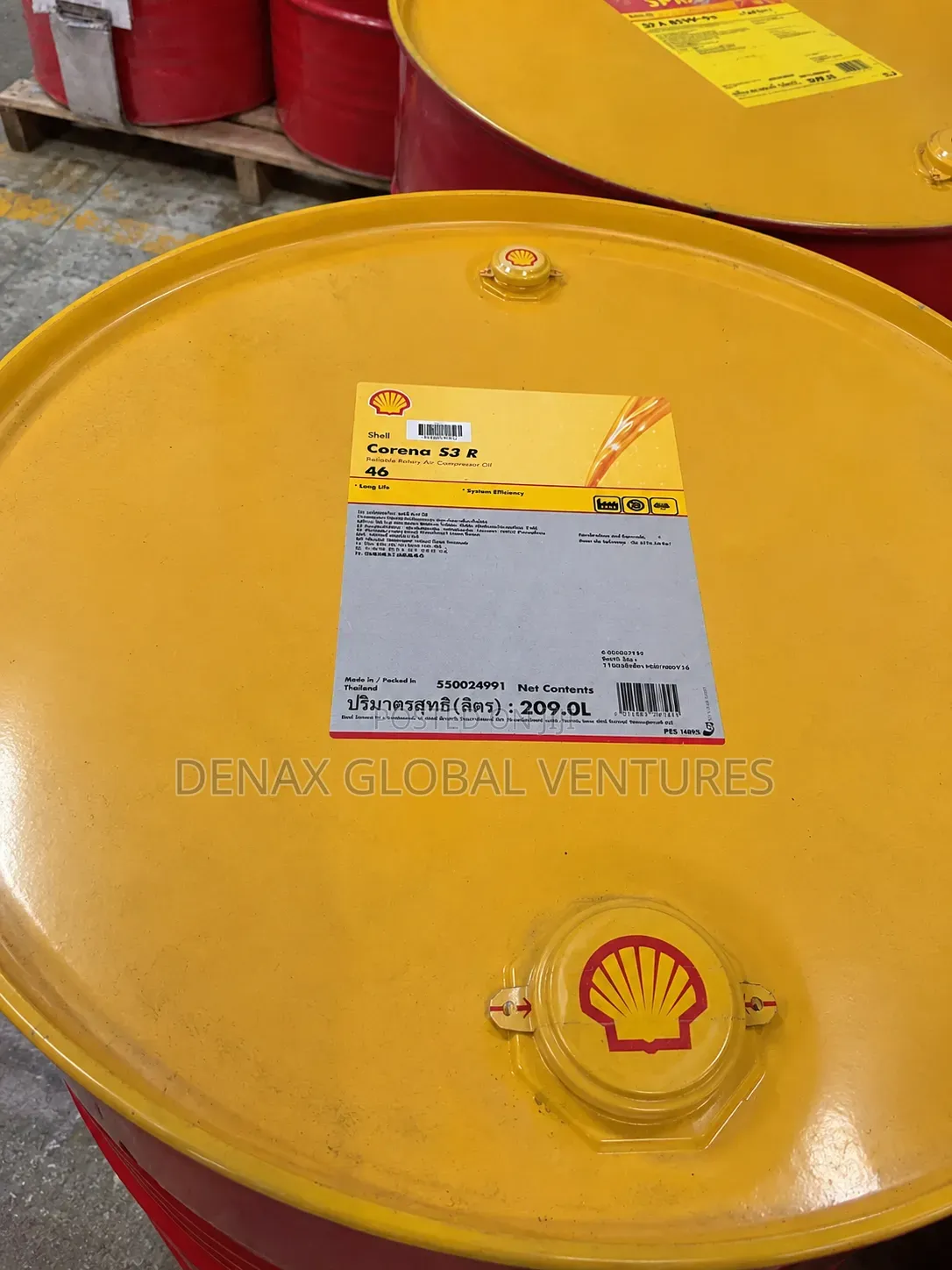 Shell Corena S3 R 46 Air Compressor Oil 209l