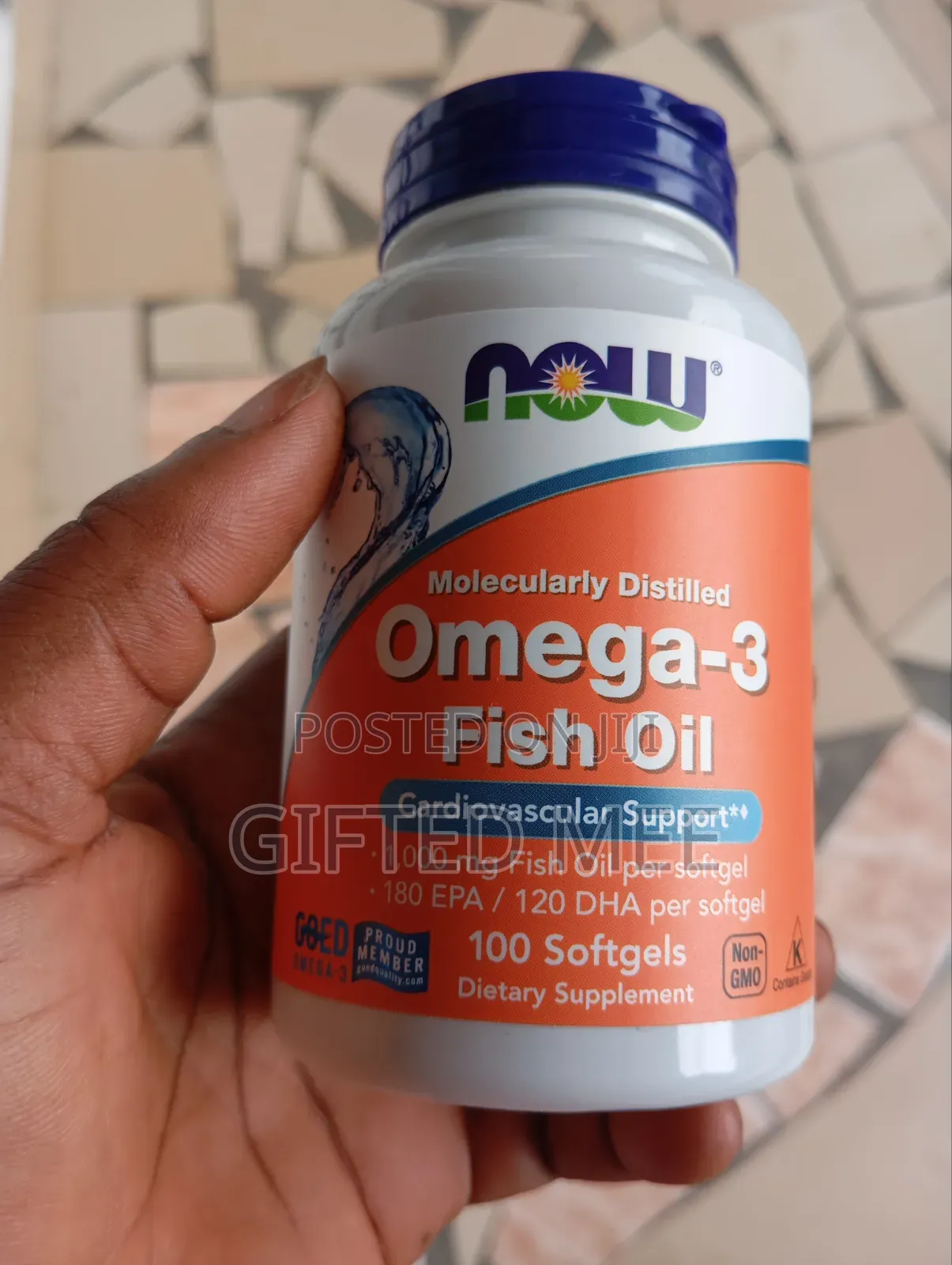 Now Foods Omega 3 Fish Oil, 100 Softgels.