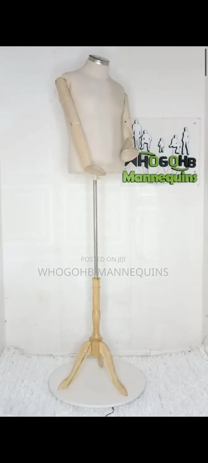 The Dick Half Body Male Mannequin With Robot Wooden Hands Chest 42"