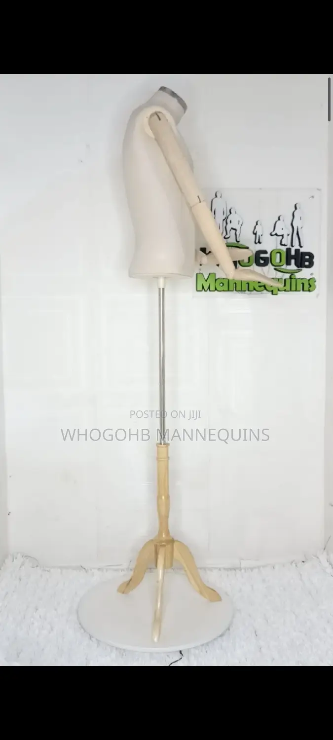 The Dick Half Body Male Mannequin With Robot Wooden Hands Chest 42"