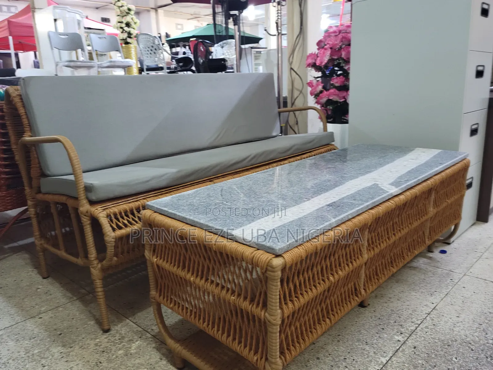Set of 3 Seater Outdoor Chair