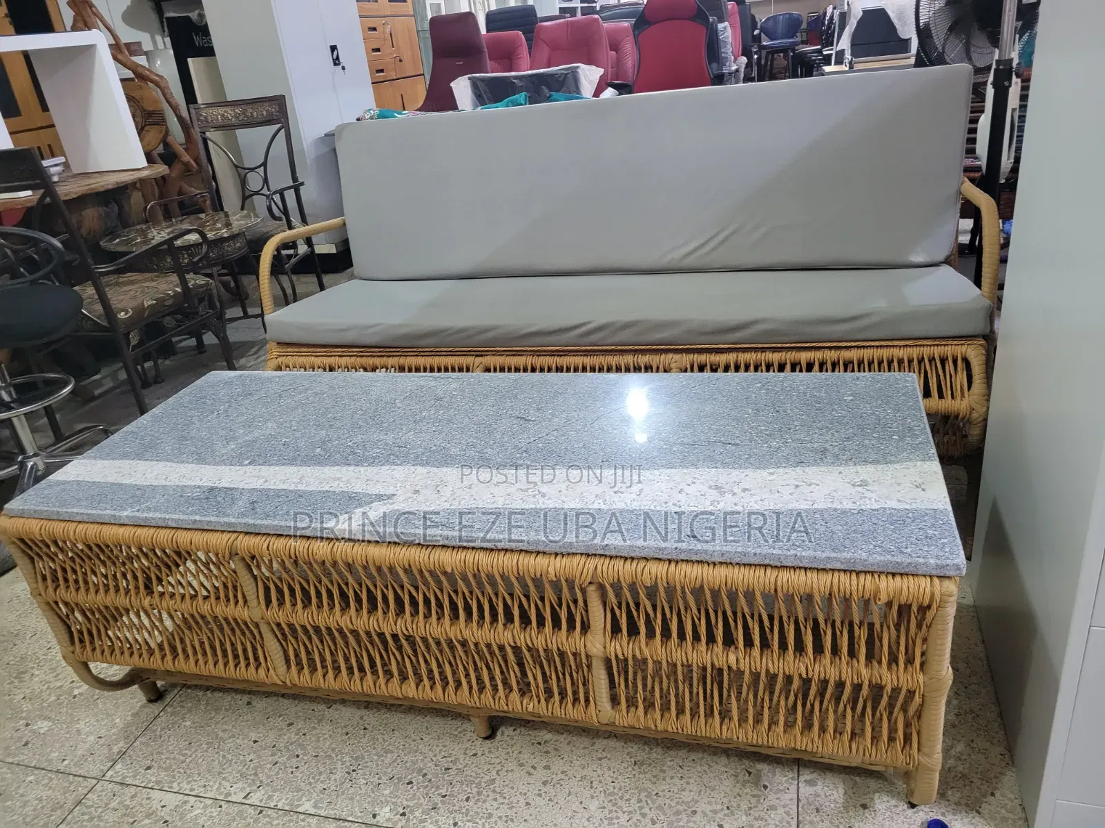 Set of 3 Seater Outdoor Chair