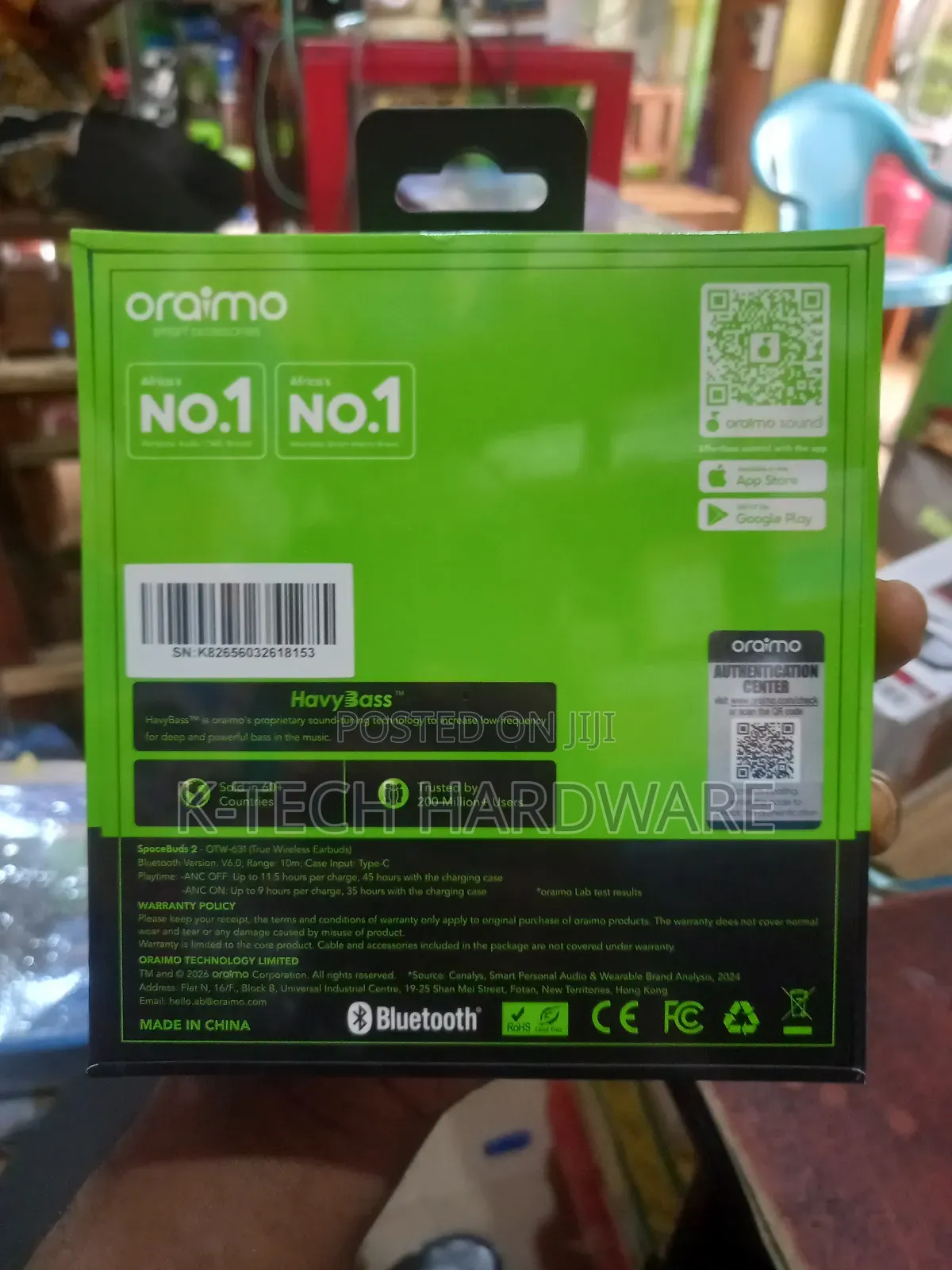 Oraimo Spacebuds 2 Ai Powered Earpod Otw-631