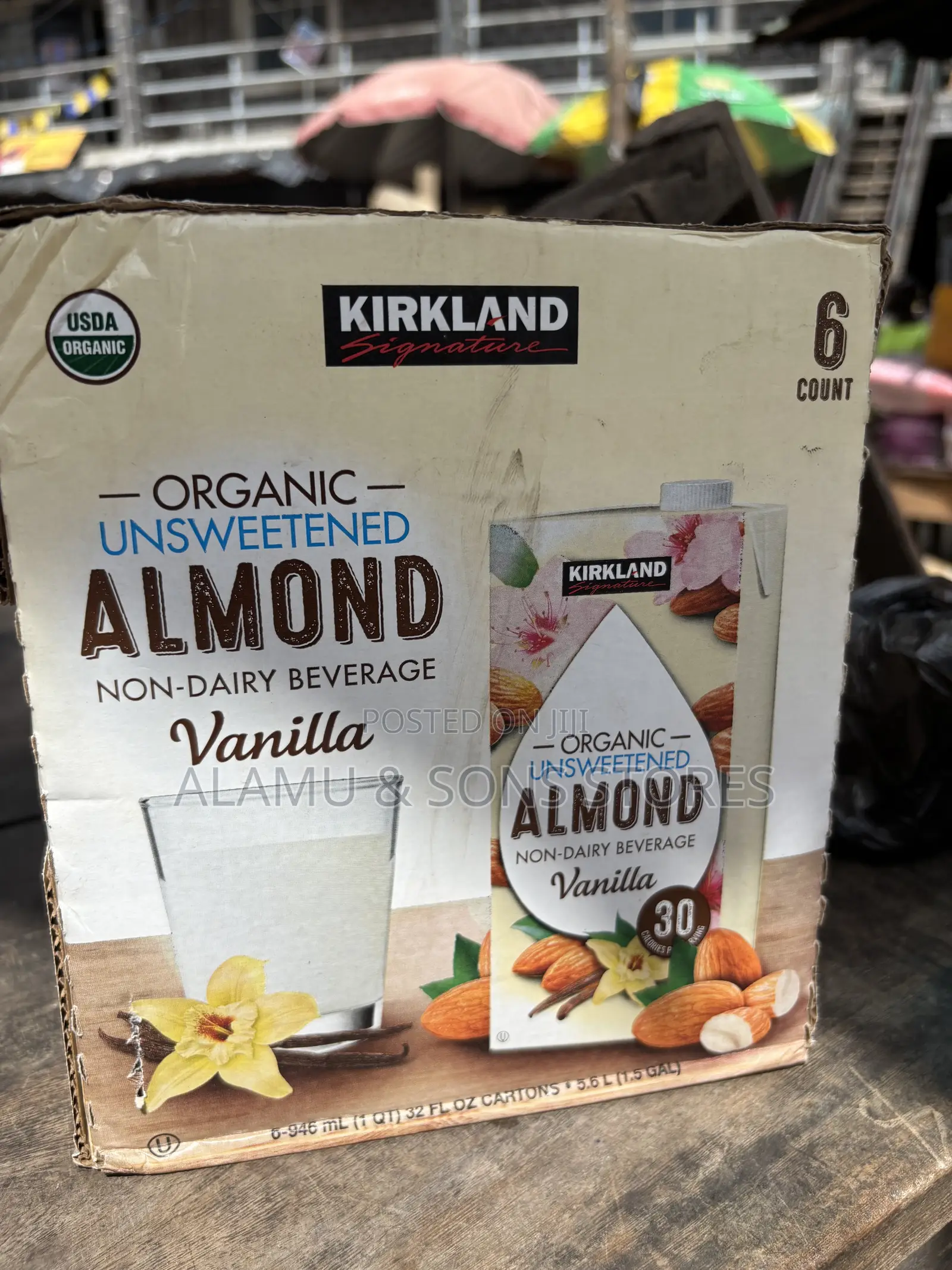 Kirkland Signature Organic Unsweetened Vanilla Almond Milk!