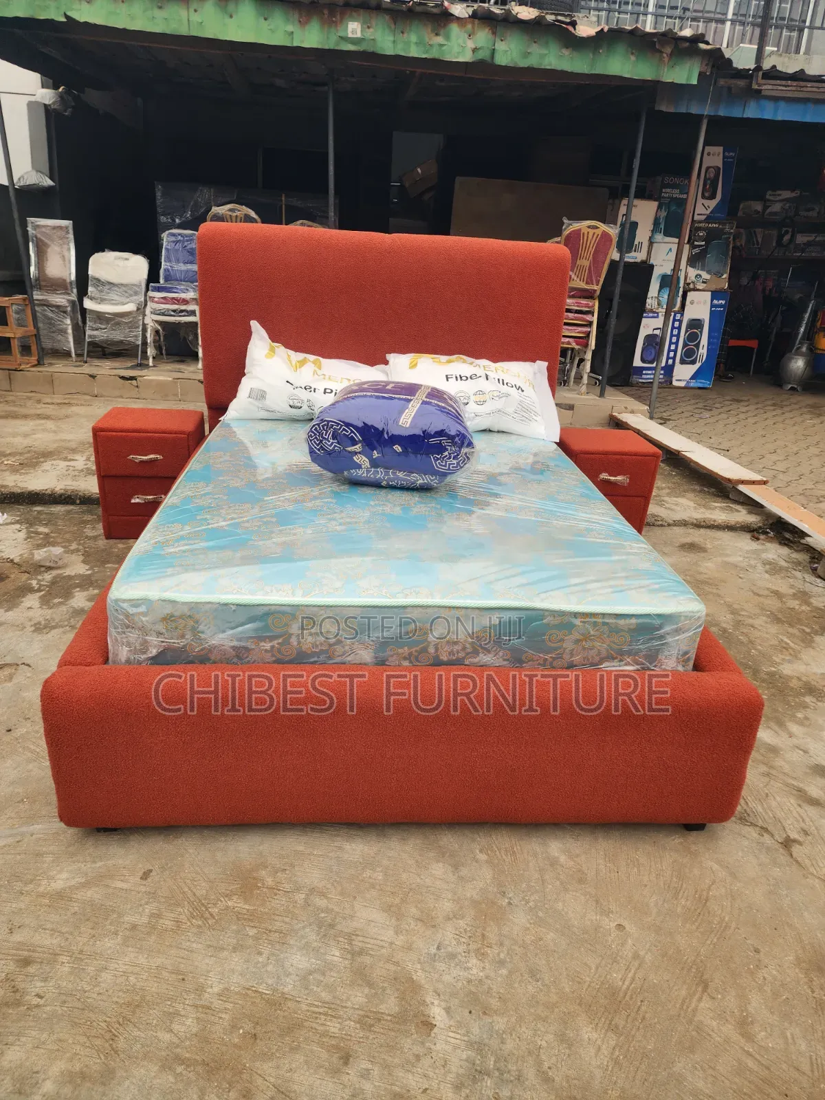 Brand New Queen Size Bed Frame With Two Side Drawers