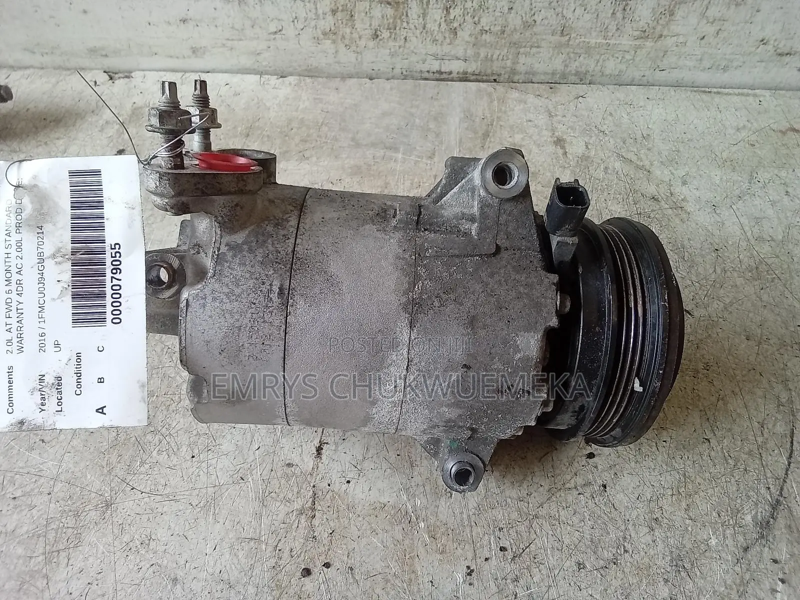 Ac Compressor Ford Escape 2016