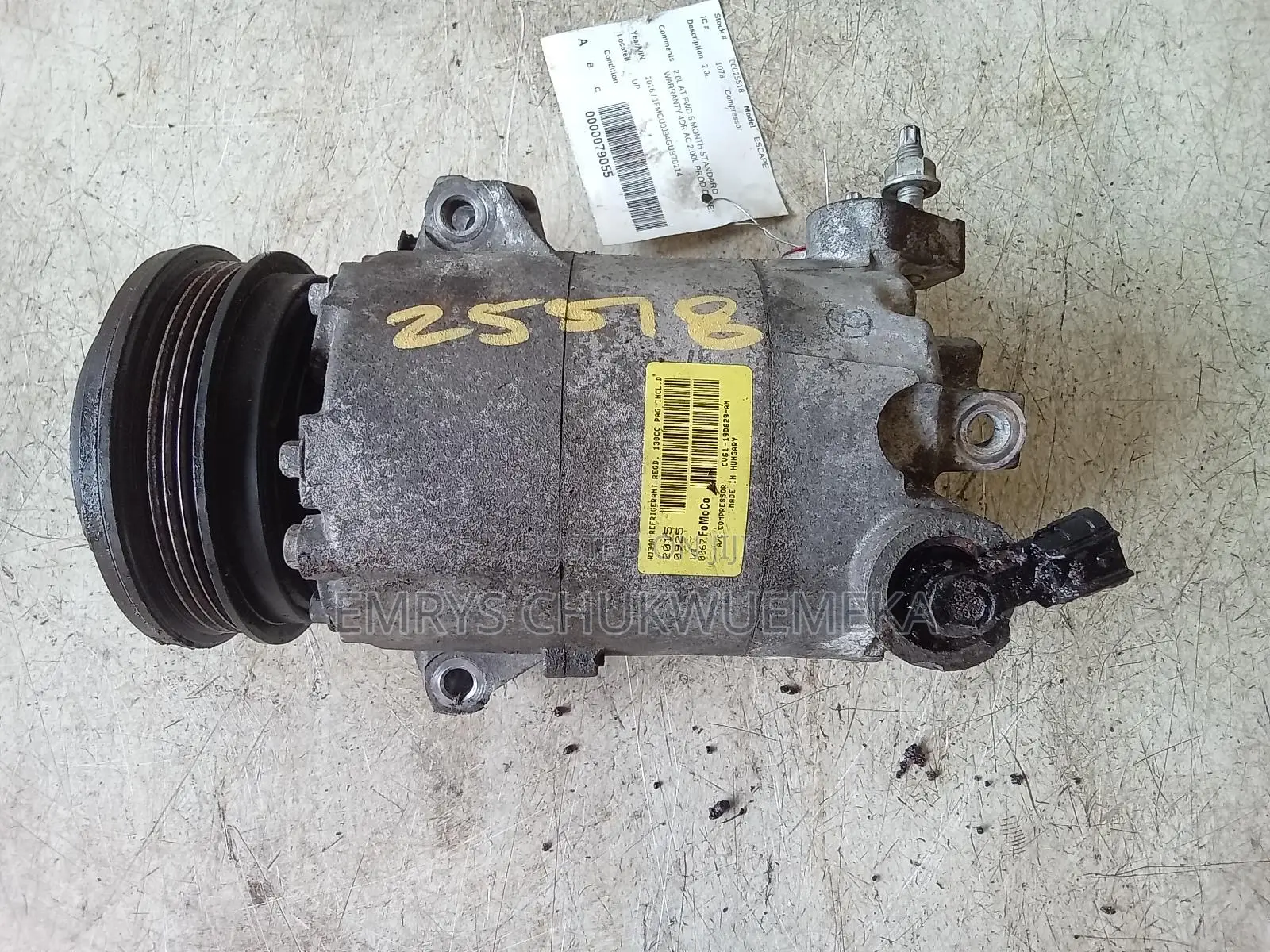 Ac Compressor Ford Escape 2016