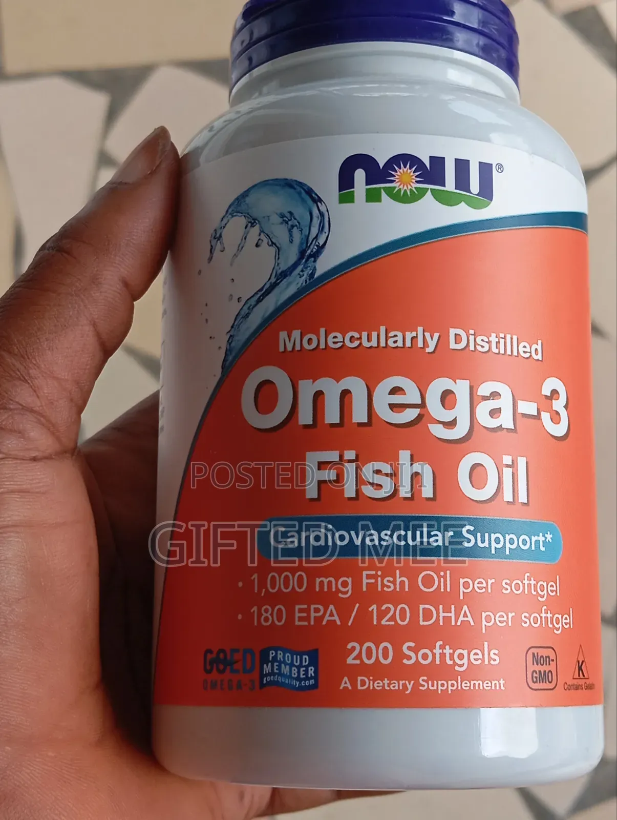Now Foods Omega 3 Fish Oil, 200 Softgels