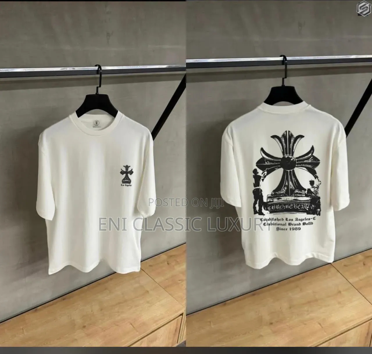 High Quality Luxury Men's Round Neck Chrome Heart Best Quality