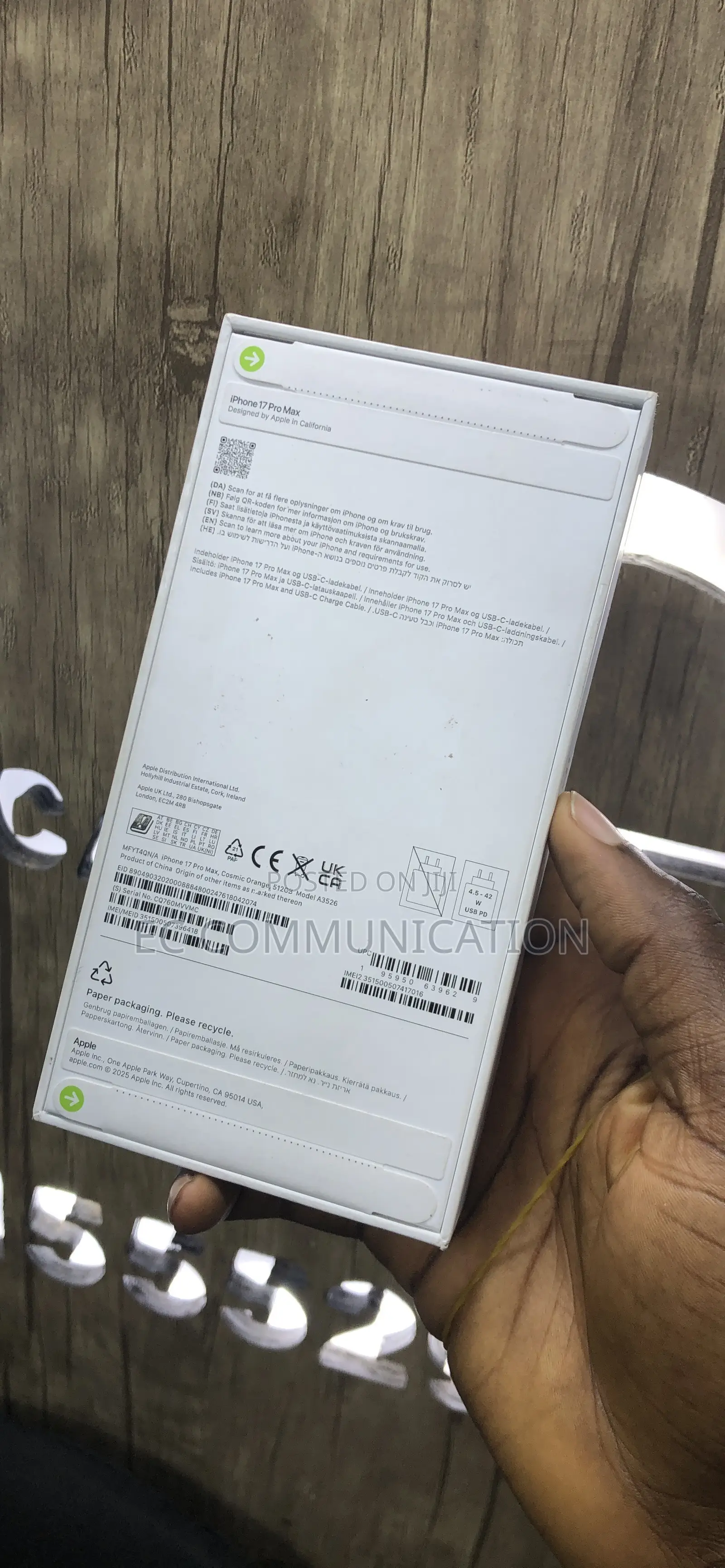 New Apple iPhone 17 Pro Max 512 GB Orange
