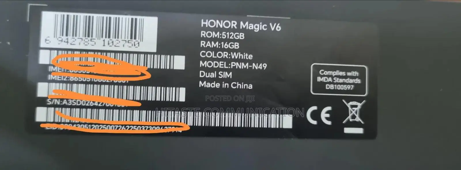 New Honor Magic V5 512 GB White