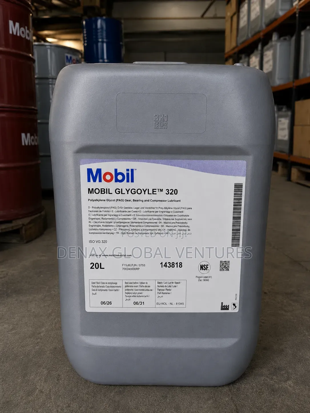 Mobil Glygoyle 320 Synthetic Oil 20litres