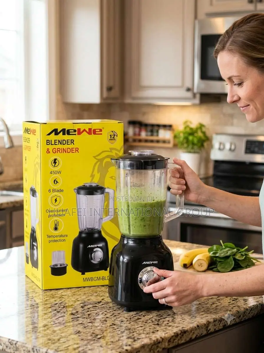 Mewe, 2in1 Blender,Grinder,450w 1.5l, Brand New