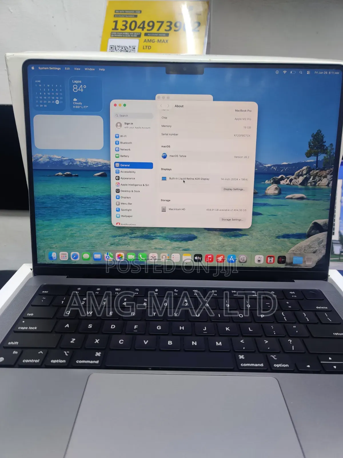 Laptop Apple MacBook Pro 2023 M2 Pro 16GB Apple M2 SSD 512GB