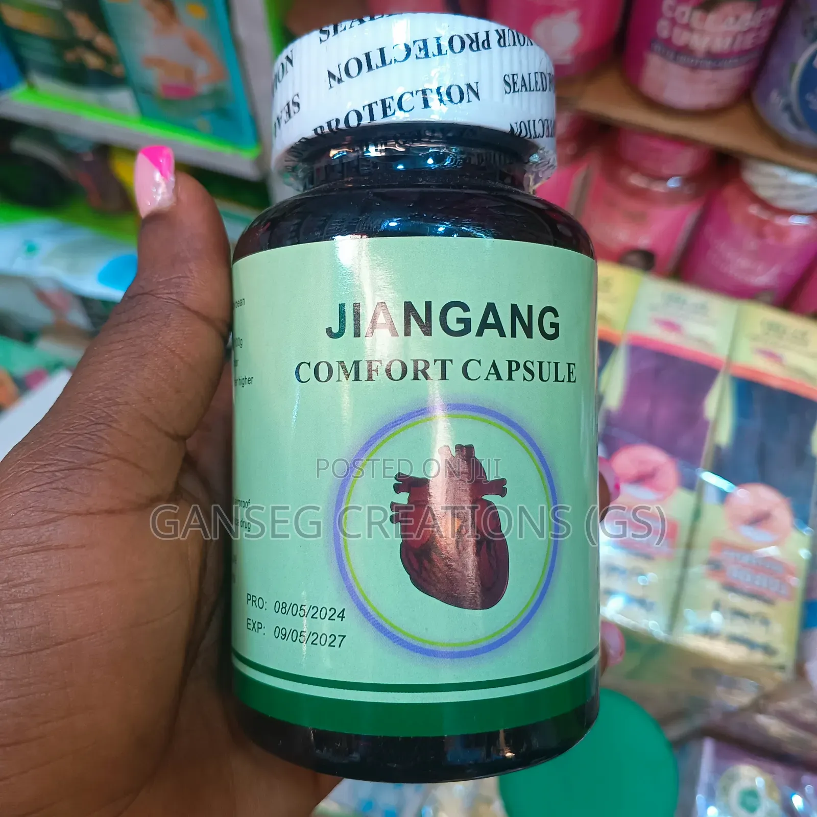 Original Jiangang Comfort Capsules for Blood Pressure Chest/Heart.