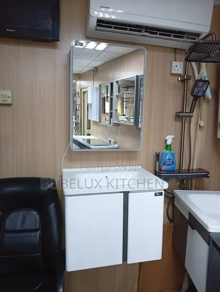 Brand New Wall Hung Vanity Set | Basin2-door Cabinet +Led Mirror