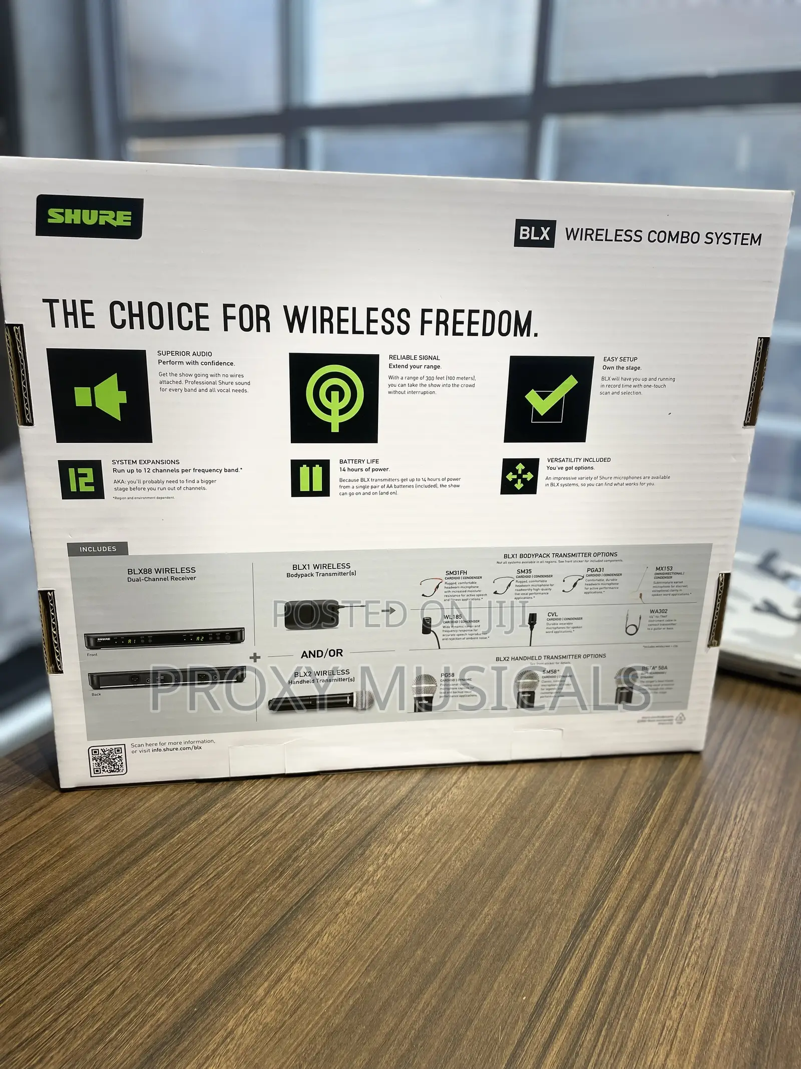 Shure BLX/Sm58 Wireless Microphone System