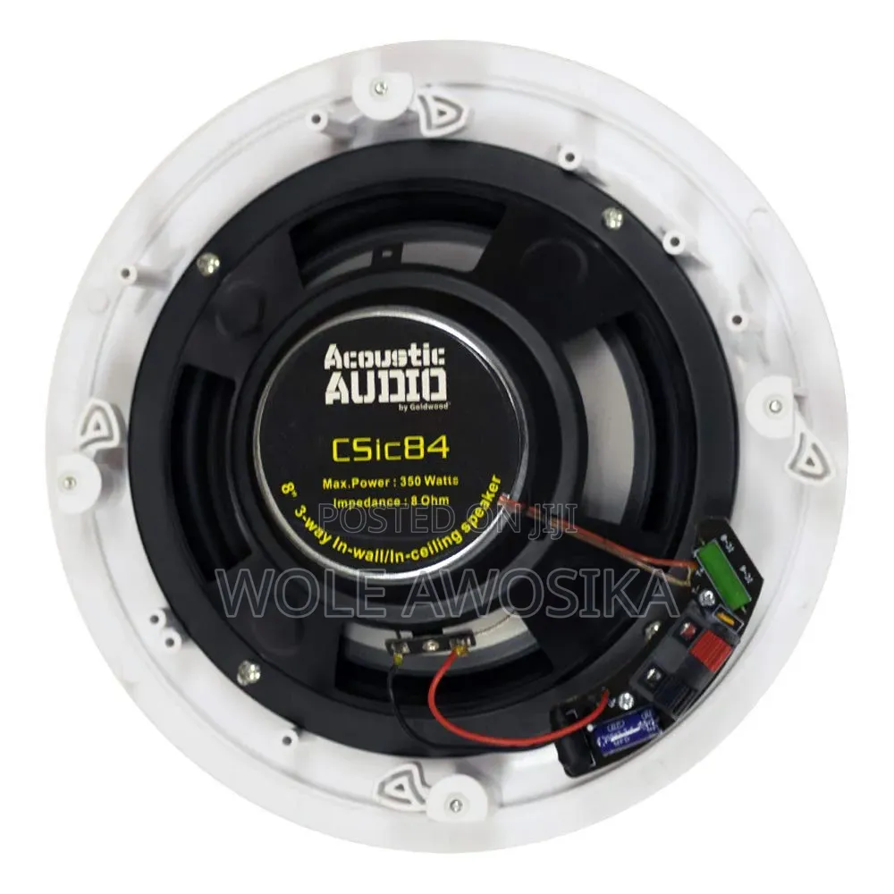 Acoustic Audio Csic84 50 Watts Ceiling Speaker 8" Woofer Single