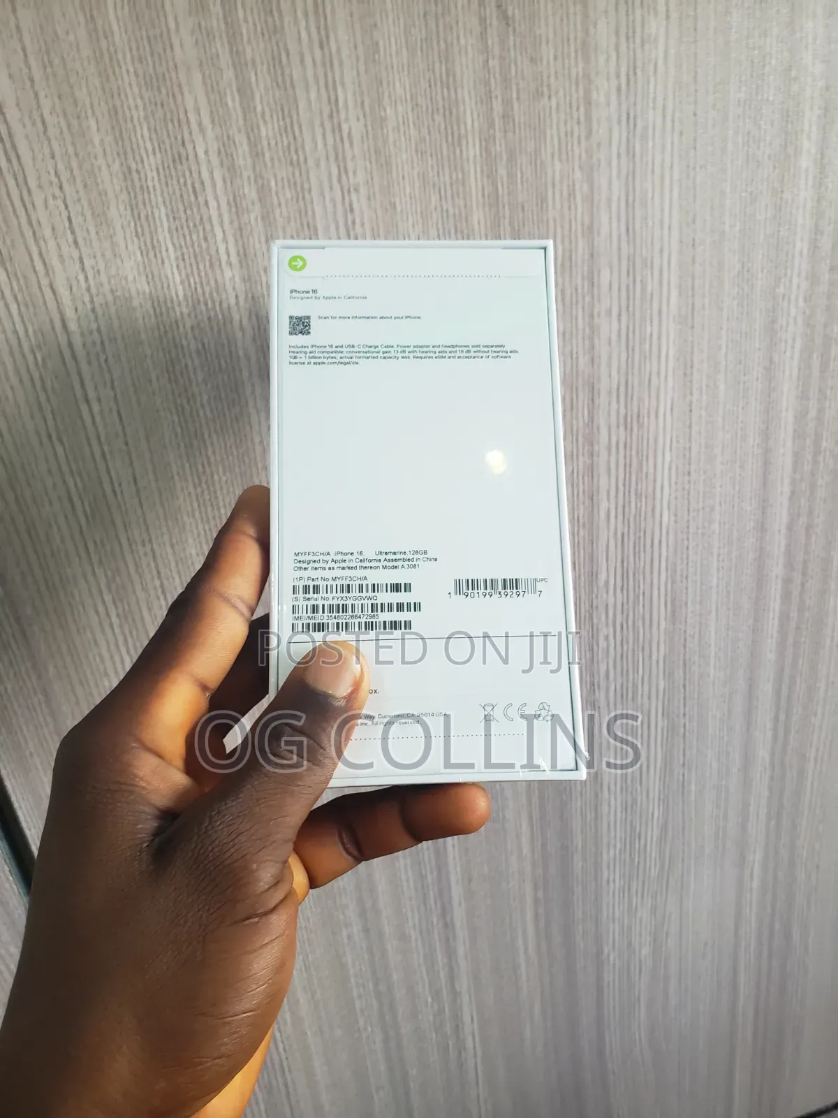 New Apple iPhone 16 128 GB Blue