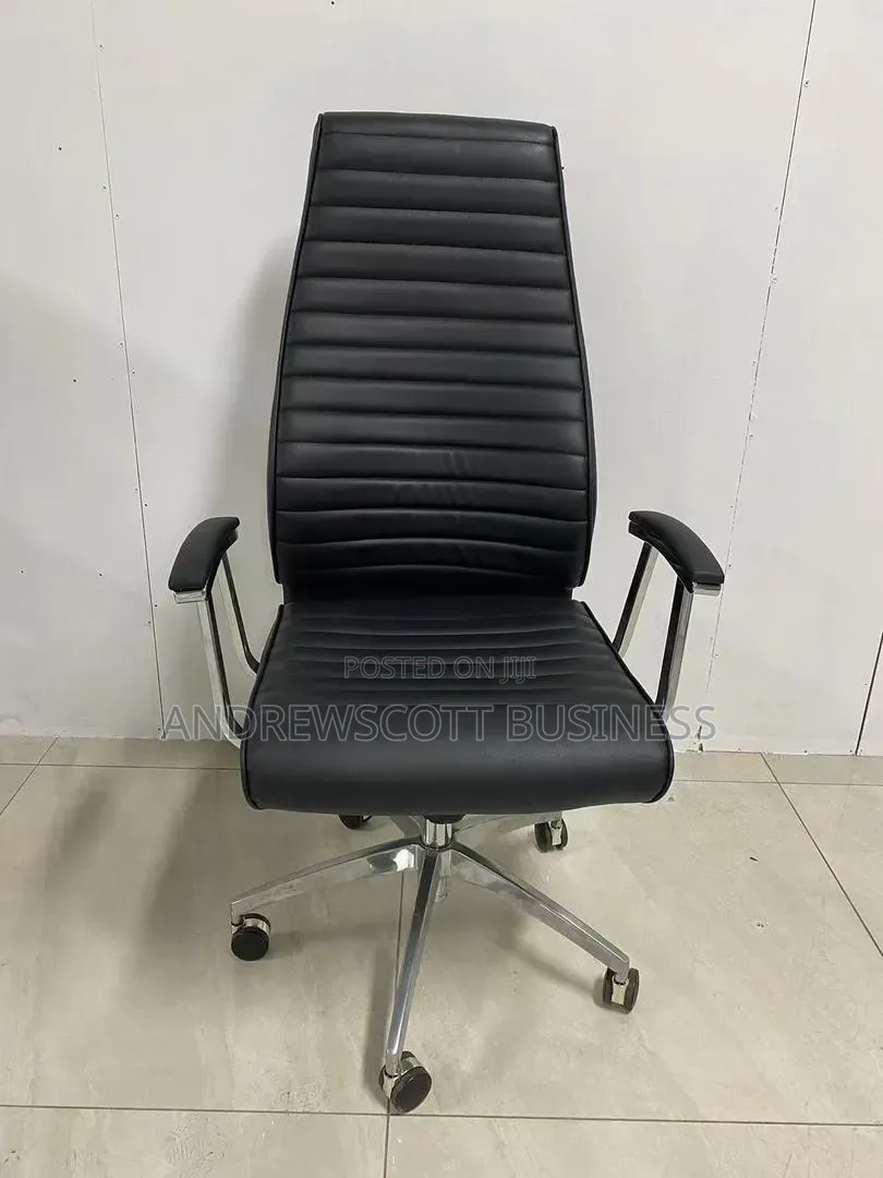 Black Leather Executive Office Chair