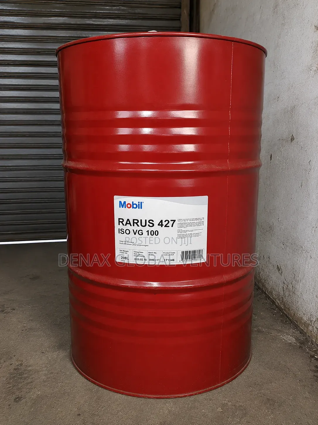 Mobil Rarus 427 Iso Vg 100 Premium Ash-Less Compressor Oil 208l Drum