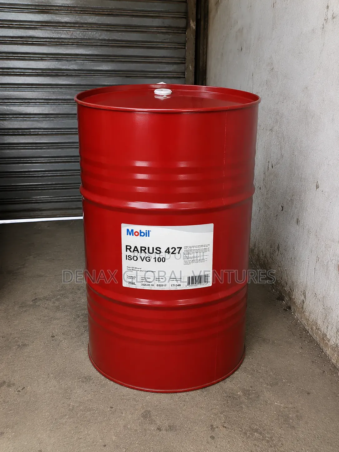 Mobil Rarus 427 Iso Vg 100 Premium Ash-Less Compressor Oil 208l Drum