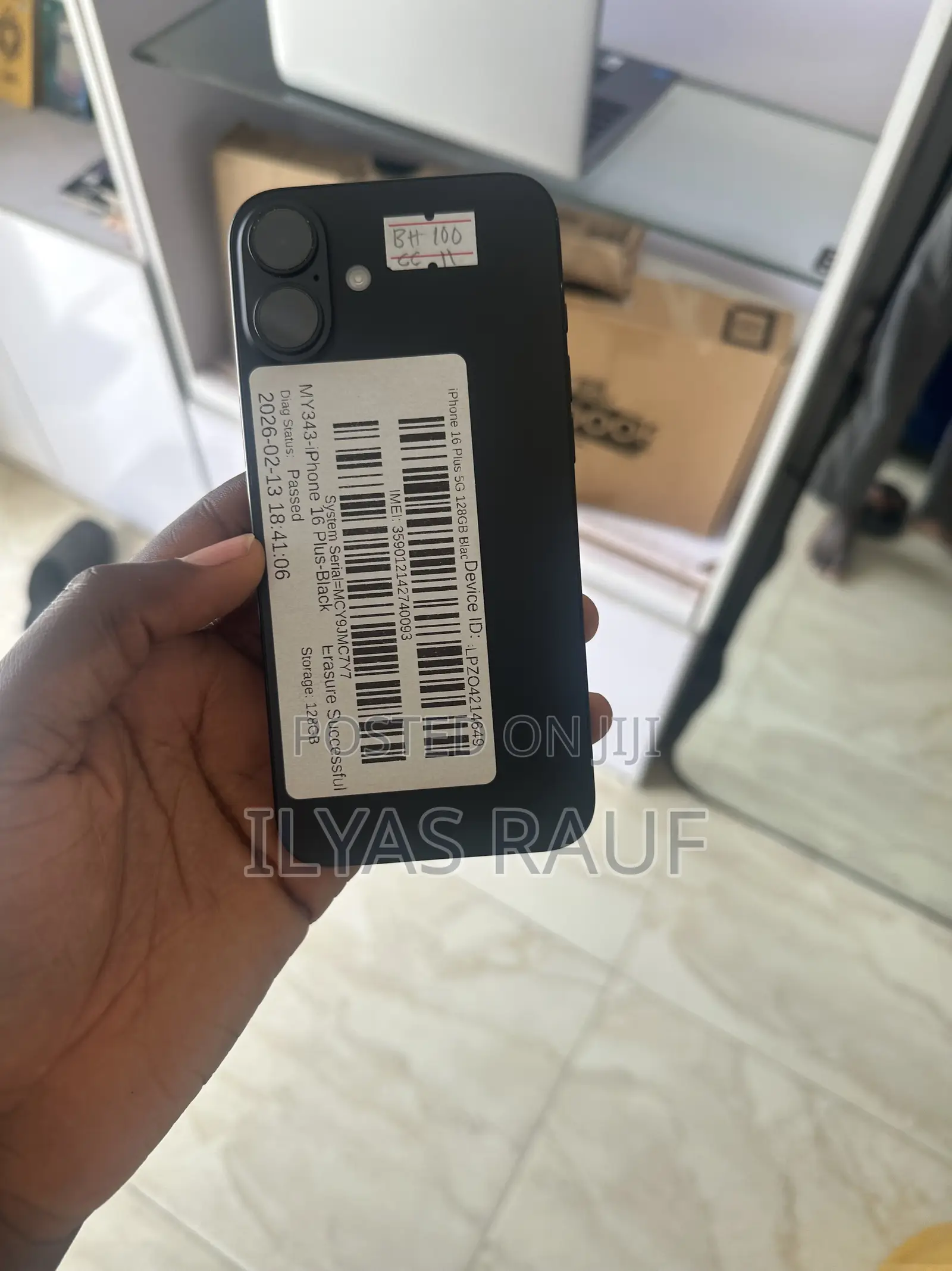 Apple iPhone 16 Plus 128 GB Black