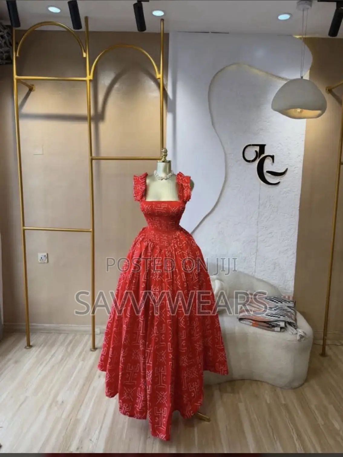 Flare Gown With Gathers