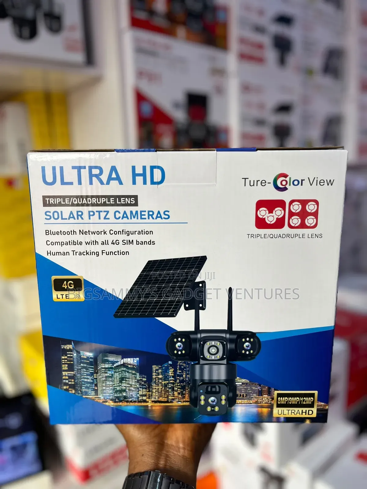Eseecloud Real 3lens Solar PTZ 4g Camera