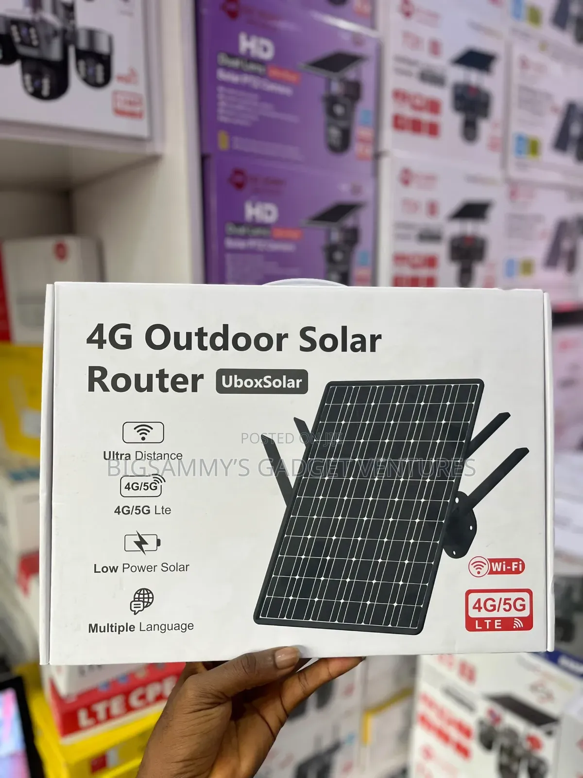 4g/5g Outdoor Solar Router With Built in Backup Battery