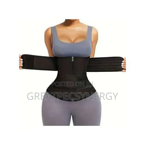 Steel Bone Double Zipper Waist Trainer