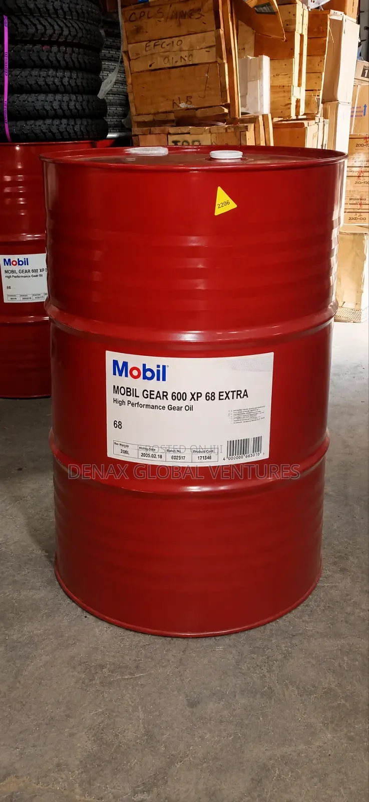 Mobil Gear 600 Xp 68 Extra Hp Oil 208litres Drum