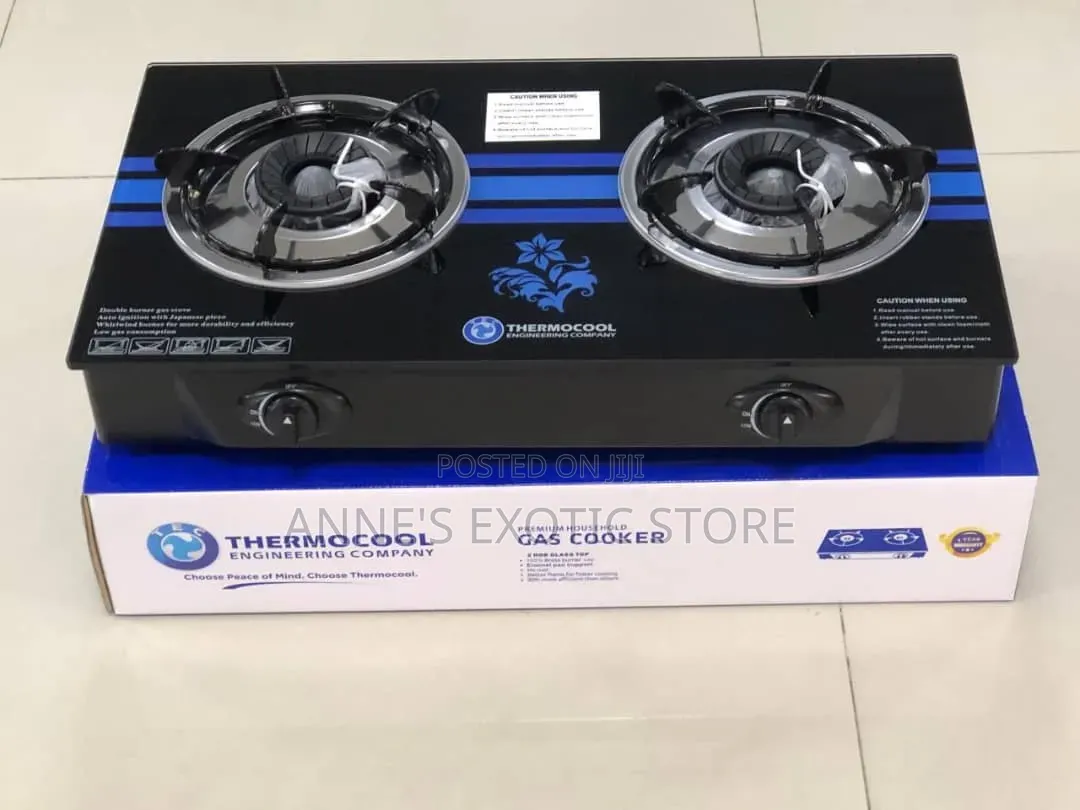 Tec Thermocool 2 Burner Glass Top Table Gas Cooker