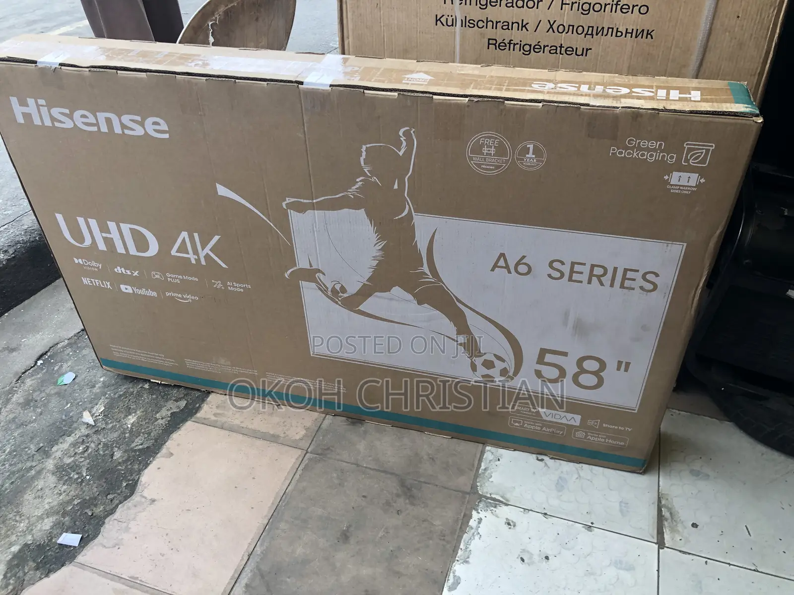 Hisense 2 Months Use 58” Smart Tv