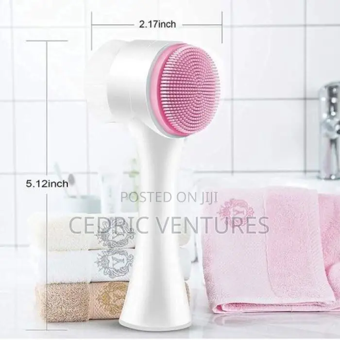 Manual Double-Sided Face Cleansing Brush Silicone