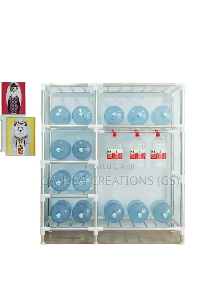 Heavy-Duty Folding Wardrobe Organizer With Steel Pipes Shelves
