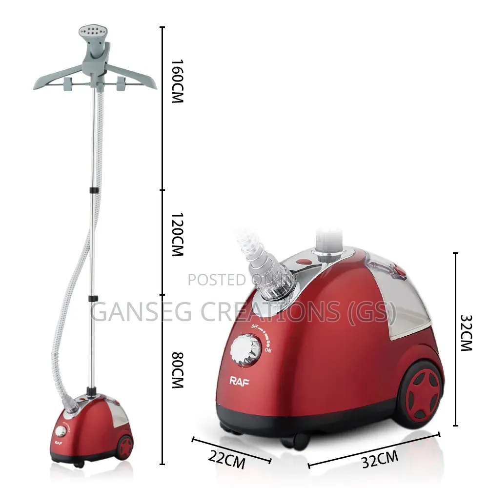 Raf Vertical Fabric Cloth Steamer Iron With Adjustable Stand