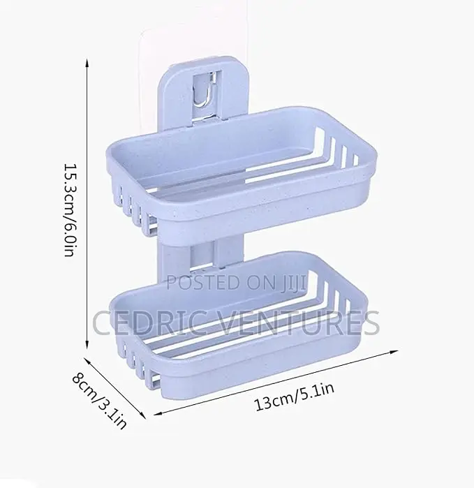 Soap Holder With 2 Layers Wall Mounted