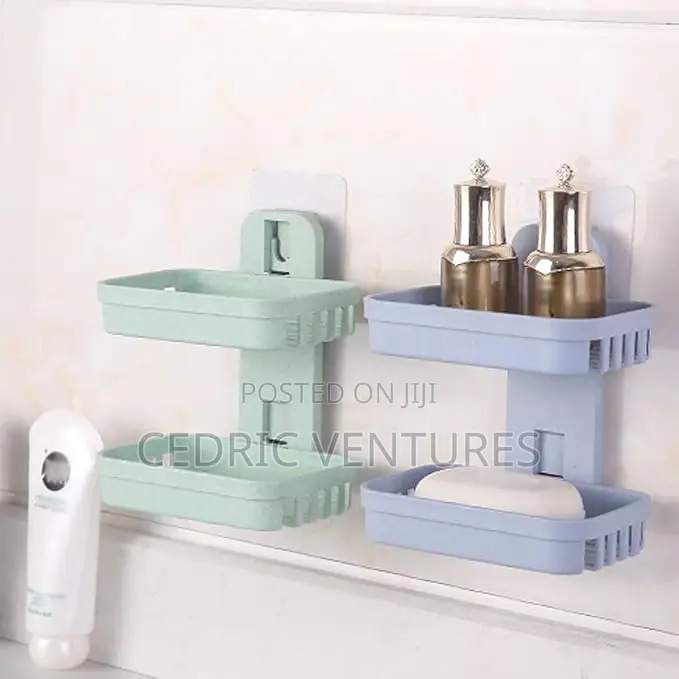 Soap Holder With 2 Layers Wall Mounted
