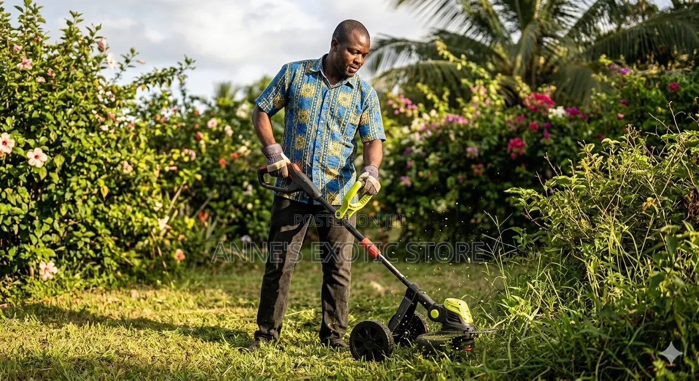 Cordless Rechargeable Grass Cutter With 2 Batteries Blades