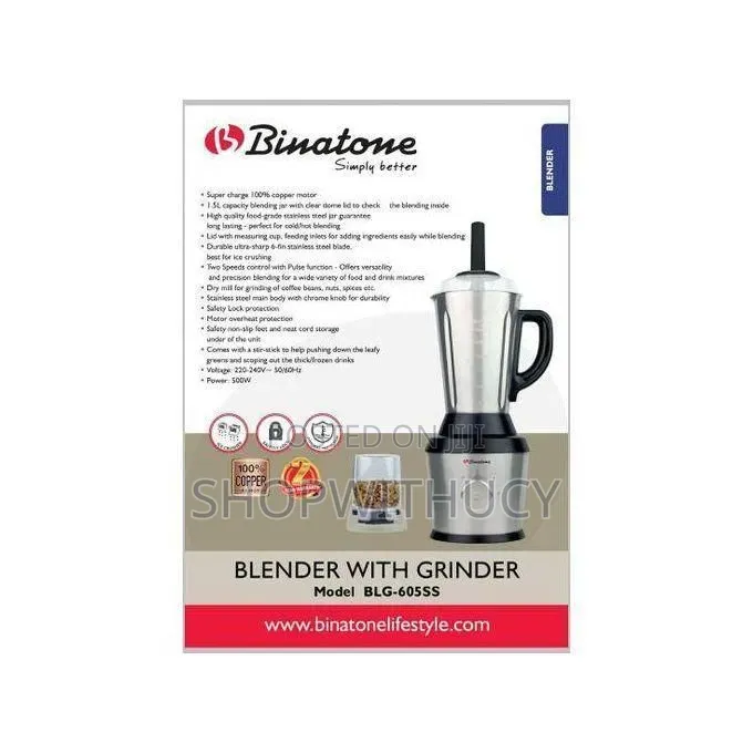 Binatone BLG-605ss Blender and Grinder