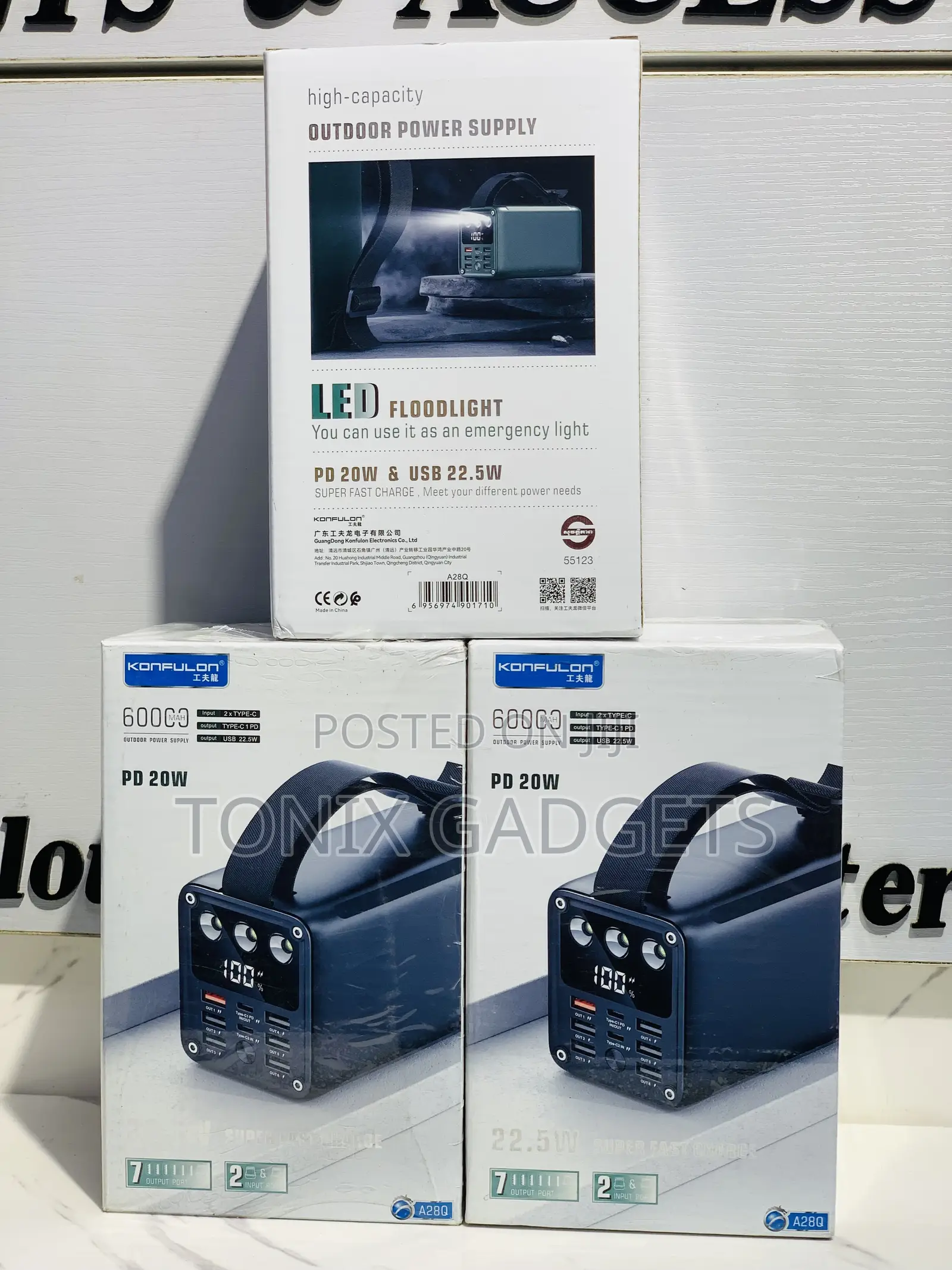 Konfulon 60000mah Powerbank
