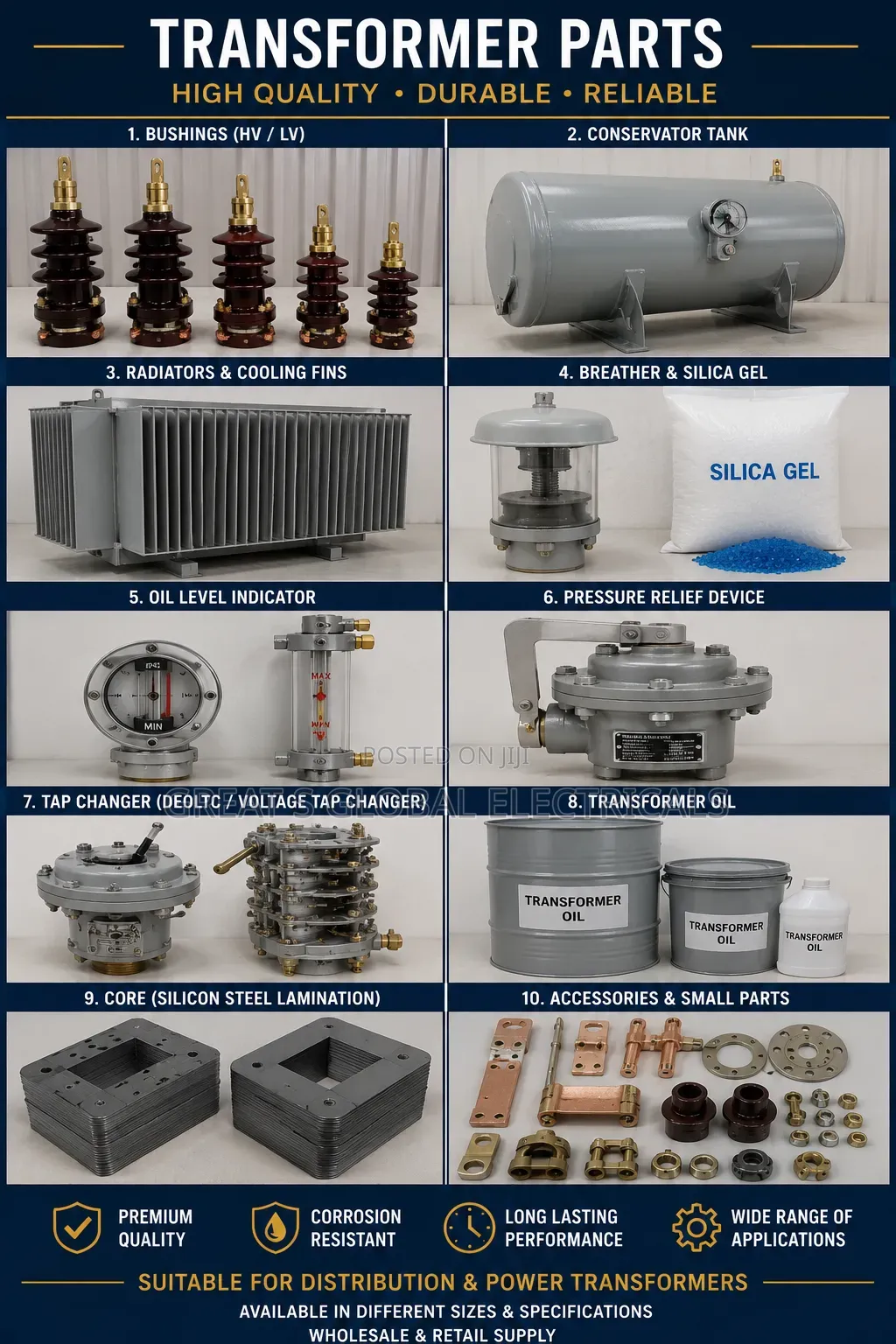Electrical Accessories Transformer Parts