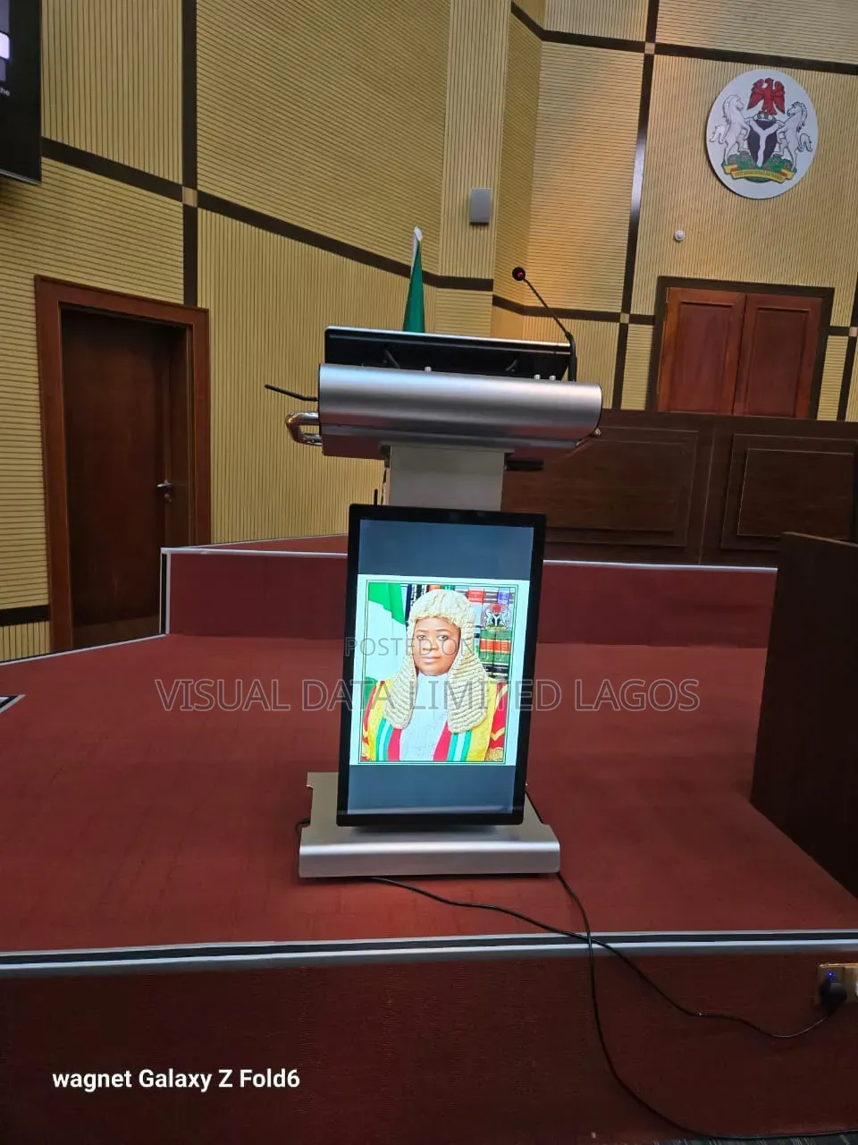 Digital Podium With Double Screen
