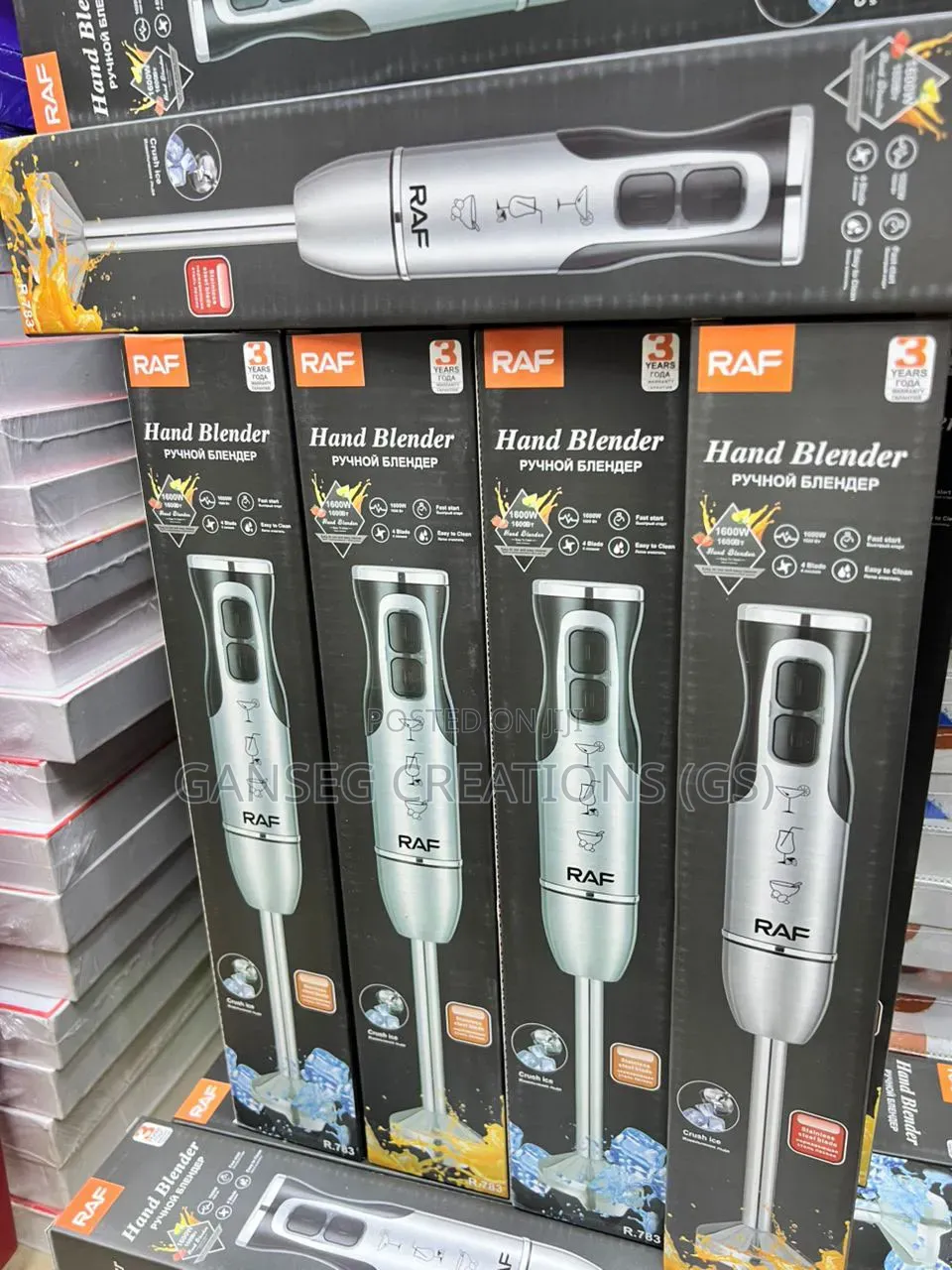 Heavy Duty Raf Stainless Steel Electric Hand Blender (1600w Power)