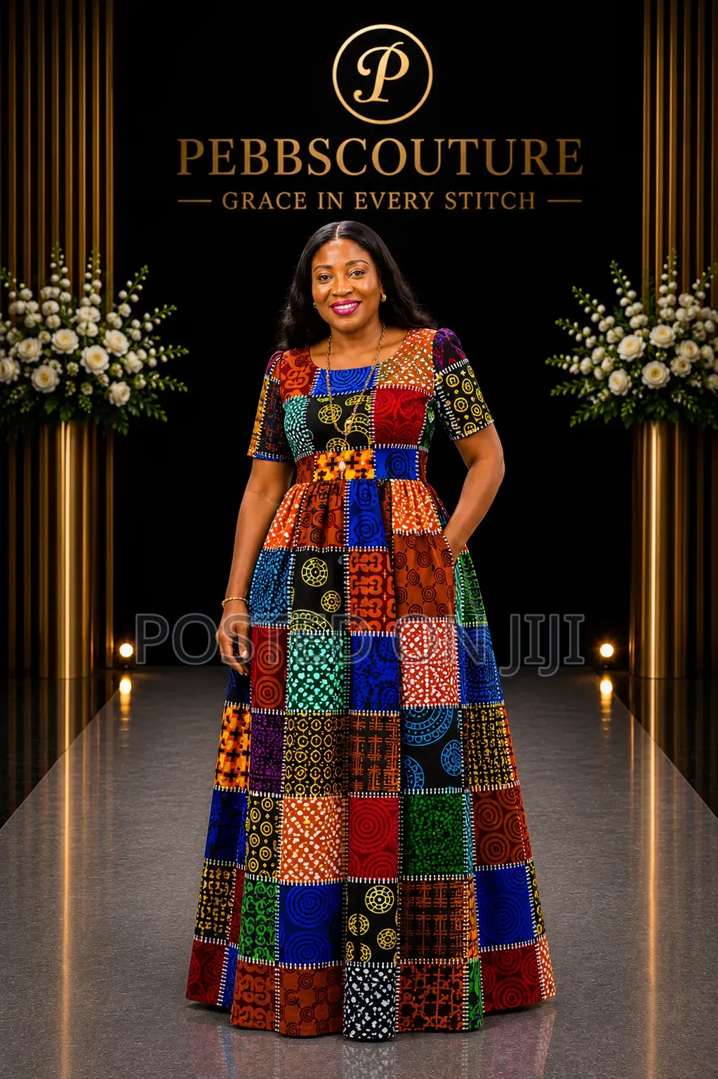 Ankara Maxi Dress, Ankara Dress