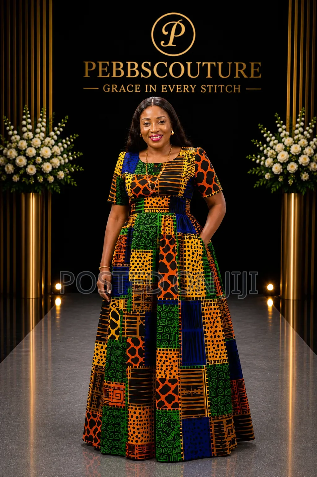 Ankara Maxi Dress, Ankara Dress